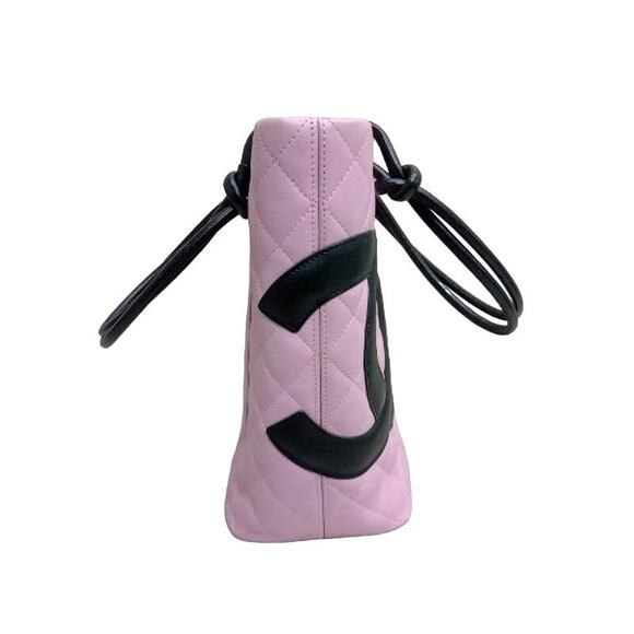 Authentic Chanel Cambon Ligne Quilted Calfskin Tote Medium Shoulder Bucket Bag - Picture 4 of 12